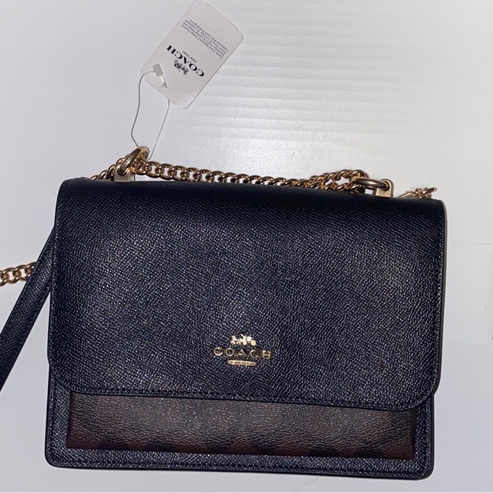 Popular by Demand- Coach Klare Bag:Ebony&ChestnutBrown Signature PrintBrand New